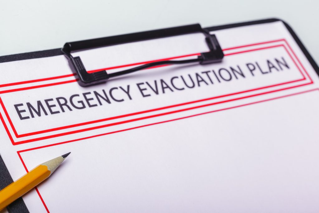 Emergency evacuation plan